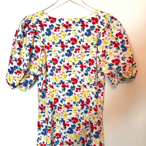 RIXO x Target Floral Puff Sleeve Bodice Dress 6 - Picture 9 of 13